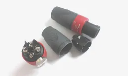 20 sztuk wysokiej jakości Czerwony Speakon 4 Pin Męskiej Wtyczki Złącze Kabel Audio