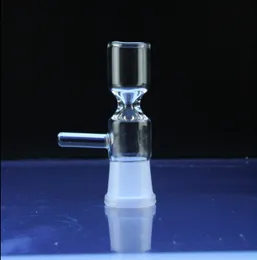 amazing 14mm 19mm Female Glass Pinch Bowl Reversible bowl with Handle 14.5mm 18.8mm Joint Size for Glass Bong Ashcatcher Glass Bowl