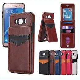 Mode Luxury Multifunction Business Case Pu Leather Cover Pouch Credit Card slot Kickstand för iPhone 6/7 Plus Samsung Galaxy S7/S6 Edge