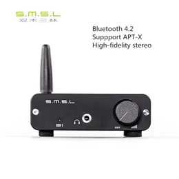 Freeshipping SMSL B1 Digital HiFi Bluetooth CSR 4.2 Ljudmottagare Avkodare Bluetooth Digital Turntable Support APT-X Aluminiumhölje