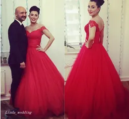 2019 Heißes rotes Abendkleid, hübsches schulterfreies, langes, formelles Kleid für besondere Anlässe, Abschlussball-Partykleid, Plus-Size-Robe de Soiré