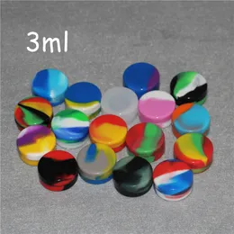 Scatole di immagazzinaggio all'ingrosso Contenitore di cera di silicone 3ml 5ml 7ml Contenitori di silicone vasetti dab tool oil Jar Concentrate Case per vaporizzatore vape