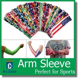 128 color Outdoor Riding sleeve Camo Compression Arm Sleeves camo sleeve free DHL