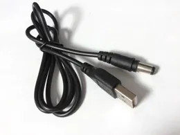 50 sztuk USB 2.0 A do 5,5 mm x 2.1mm złącze baryłkowe kabel ładowarki DC