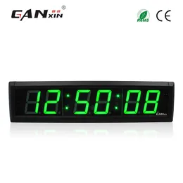 [Ganxin]2.3 inch 6 Digits Green Portable Digital Countdown Timer Clock 12/24H Large LED Screen for Office With Remote Control