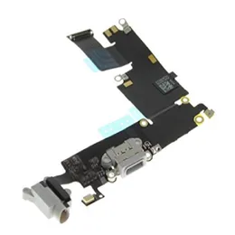 Original Grå och svart Vit USB Laddningsdocka Laddare Port Hörlurar Kabel Flex för iPhone 6 Plus
