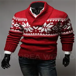 Sport -mens Sweters Casual Pullover Man Men Men Christmas Snowflake Sweater Pullovers Man 2024 Gorąca wyprzedaż