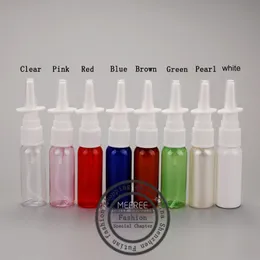 Free Shipping 50pcs/lot 20ml PET Empty Fine Nasal Spray Mist Plastic Bottle, Cosmetic Nose Spray Bottle