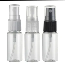 2017 Ny, 100st, 15ml Clear Mini Spray Shoulder Clamshell Plastflaskor, Lotionflaska, Refillerbar flaska, Kosmetisk Förpackning