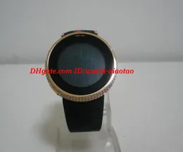 Luxusuhren Armbanduhr HERREN 44MM Brandneue Herrenuhr aus Roségold mit digitalem Diamant-Quarzwerk Herrenuhren