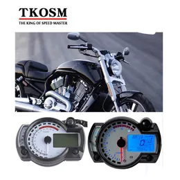 TKOSM Modern KOSO RX2N 15000rpm Nero Bianco Analogico LCD digitale Tachimetro contachilometri regolabile MAX 199KM / H moto