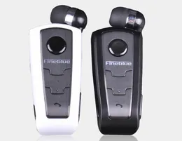 In-Ear Headsets FineBlue F910 Trådlösa Bluetooth Retractable Earphones Headset med krage Clip Support Samtal påminns vibrationer