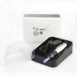 Dermapen Derma Pen 5 Hastigheter Professionell Mikronål Mikronedling Pen Elektrisk Auto Microneedle Dermapen med 2st nålpatroner