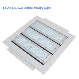 150W benzin istasyonu LED LED gölgelik Işık Sanayi Fabrikası Yüksek Körfezi Meanwell Sürücü 90-277V 120lm W Ticari Hücre Işığı