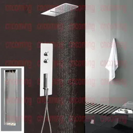 Pannello doccia a parete Miscelatore termostatico Rubinetto Rubinetto a parete Soffione doccia quadrato Soffione doccia a pioggia Cascata a pioggia BF9001