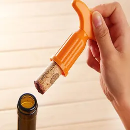 Kitchen Bar Plastic Red Wine Bottle Opener Plug Device Champagne Grape Metal Drill Corkscrew Tools Home Creative Accessories G805