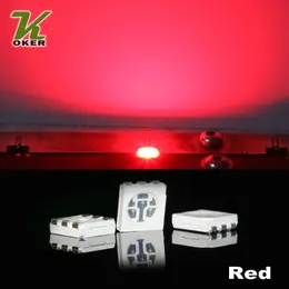 1500 sztuk 15-18LM Red PLCC-6 5050 SMD 3-chips Lampy LED Diodes Ultra Bright