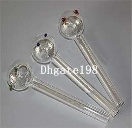 Billiga 12cm glas rakt riggrör Pyrex Oljebrännare rörglas Steamroller Pipes Hookahs Bongs Glasrör för rökfri frakt