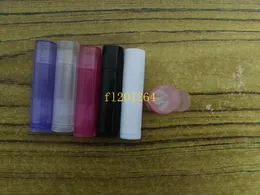 500pcs/lot Free Shipping 5g Empty Colorful lip balm lipstick cream tube bottle Mouth Lip Balm Stick Sample Cosmetic Container