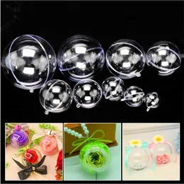 Clear Round Plastic Container Fillable Christmas Ornaments 4cm To 14cm  Perfect For Tree Orations, Parties, And Weddings From Goodhopes, $0.33