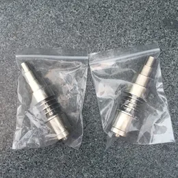 6 in 1 Domeless Titanium Nail GR2 Nails joint 10mm 14mm and 18mm Glass bong water pipe glass pipe for g9 enail dnail