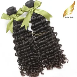 8a 100% Cheveux Malaisienne Couleur Naturel Deep Wave 2pcs / Lot Tissages Couleur Möjlig Livraisons GRATUIT