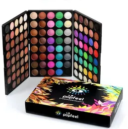 New Arrivals Popfeel Beauty 120 Colors Cosmetic Powder Makeup Eyeshadow Palette Matte Nude Eyeshadow foundation palette