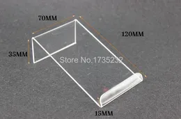 70*120mm Acrylic wallet cell phone holder Desktop digital store phone display rack desktop