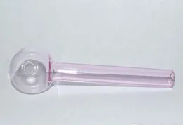 핑크 오일 버너 플레인 Pyrex 두꺼운 유리 15cm 긴 판매자 무료 배송