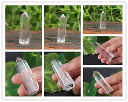 HJT 17-30g wholesale hot sell New 100% clear crystal point natural quartz point reiki healing point crystal Cure chakra stone