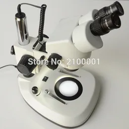 Freeshipping 7X-45X UPPER AND DOWN LED ILLUMINATION STEREO ZOOM BINOCULAR MICROSCOPE WF10X/20 EYEPIECE