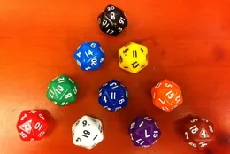 D20 Dado 20 Faces Poliédricos Bósons Multicor Brinquedos Educativos Kids DD Jogo de RPG Brinquedo Jogo de Tabuleiro Acessorios Entretenimento #P37