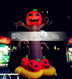 Halloween Pumpkin Inflatable Monster Tree Ghost Entanglement 3m Height Balloon Model Air Blow Up Pumpkin Head For Garden And Yard