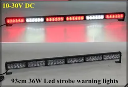 93cm 10-30V DC High Intensity 36W LED-strobbeljus, LED Nödlampor, Polis Ambulans Brandbil Varning Lightbar, Vattentät