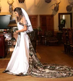 Duas camadas camo véus de noiva 2022 simples design unqiue estilo sexy feito sob encomenda alta qualidade 266k