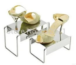 5 Set Ayna Paslanmaz Çelik Ayakkabı Tutucu Destek Kaleci Metal Ayakkabı Ekran Raf Standını Gösteren