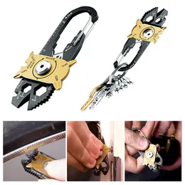 20 In 1 Stainless Steel Screwdriver Wrench Opener Keychain Pocket EDC Multi Tool