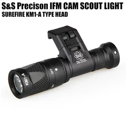 Ifm Tactical Cam Scout Light Light Жесткий анодированный алюминий Qd Cree Led фонарик с двумя выходами, черный