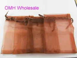 OMH 卸売 50 個 11 × 16 センチメートル 25 さまざまな色混合素敵な中国ボイルクリスマスウェディングギフトバッグオーガンザバッグジュエリーギフトポーチ BZ09