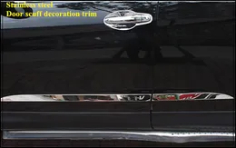 Högkvalitativ rostfritt stål 4st sida dörr scuff dekoration trim, sidodörr skydd bar för Honda CRV 2012-2016