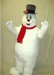 2017 Factory Bezpośrednia sprzedaż Mascot City Frosty The Snowman Mascot Costume Anime Zestawy maskotki Fancy Dress Kostium karnawałowy