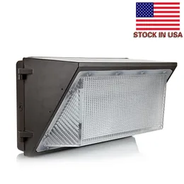 Stock negli Stati Uniti + UL DLC approva la confezione da parete a LED per esterni Light 100W 120W Montaggio a parete industriale Illuminazione a LED AC 110-265V Garanzia 5 anni