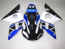 Motocykl Wróżki z tworzyw sztucznych dla Yamaha YZF R6 98 99 00 01 02 Blue White Fairing Kit YZFR6 1998-2002 OT42