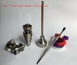 GR2 Titanium Nail Tool Set Vidro Bong Tool Set Domeless 6 em 1 com tampa de carbono