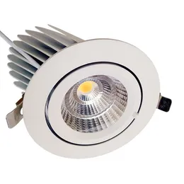 Bridgelux infälld LED -spotlight 2,5/3/4/5/6 tum Rotational Gimbal Light Cri80 stam LED Downlight med visningsvinkel 24 grader