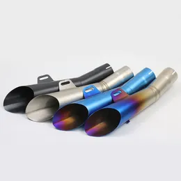 52 mm Universal Motorcycle Exhaust Muffler Pipe With DB Killer Modified Scooter