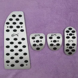 Aluminiowe akcesoria samochodowe dla MITSUBISHI LANCEREX LANCER EX AT / MT Accelerator Hamulce Hamulce Pedal Pad Pad Naklejka Auto Styling Naklejki