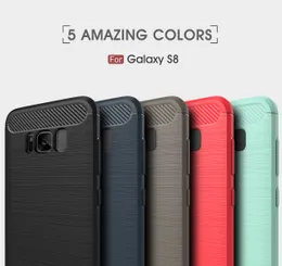 10PCS Phone bag Cases For Samsung Galaxy S8 Galaxy S8 Plus Carbon Fiber heavy duty armor case for Galaxy S7edge S7 S6edge S6