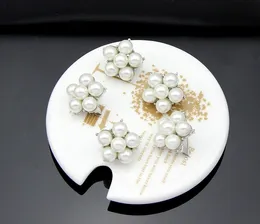 Pearl Brooch Flower Bouquet Wedding Brooches Pins Badge for Women Men Christmas Fashion Jewelry Gift Drop Shipping