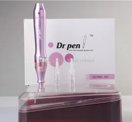 Auto Microneedling Derma Roller Pen Rechargeable Dr. Pen Electric Derma Stämpel penna Justerbar längd 0,25-2,5mm 5 hastigheter för anti åldrande